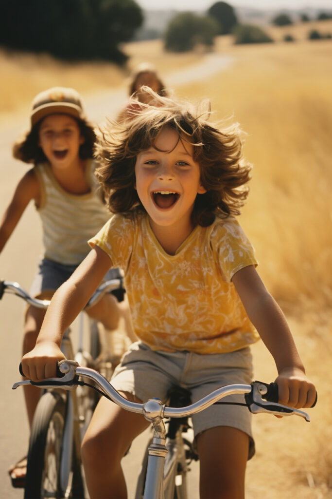 kids having fun with bikes kids having fun with bikes